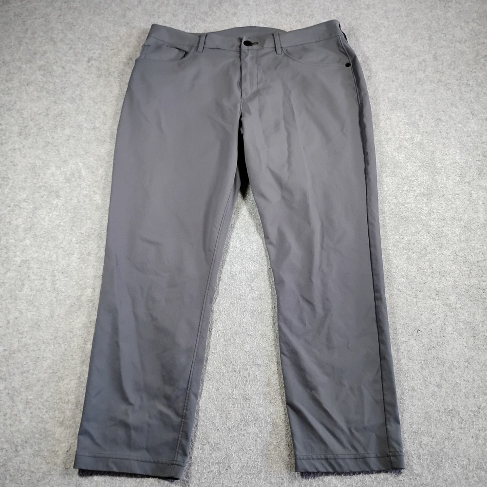 Public Rec All Day Every Day Pant Mens 34x26 Gray Polyester Performance Chino